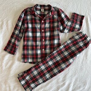 Crewcuts Red and Blue Pajama Set Classic Plaid Design
